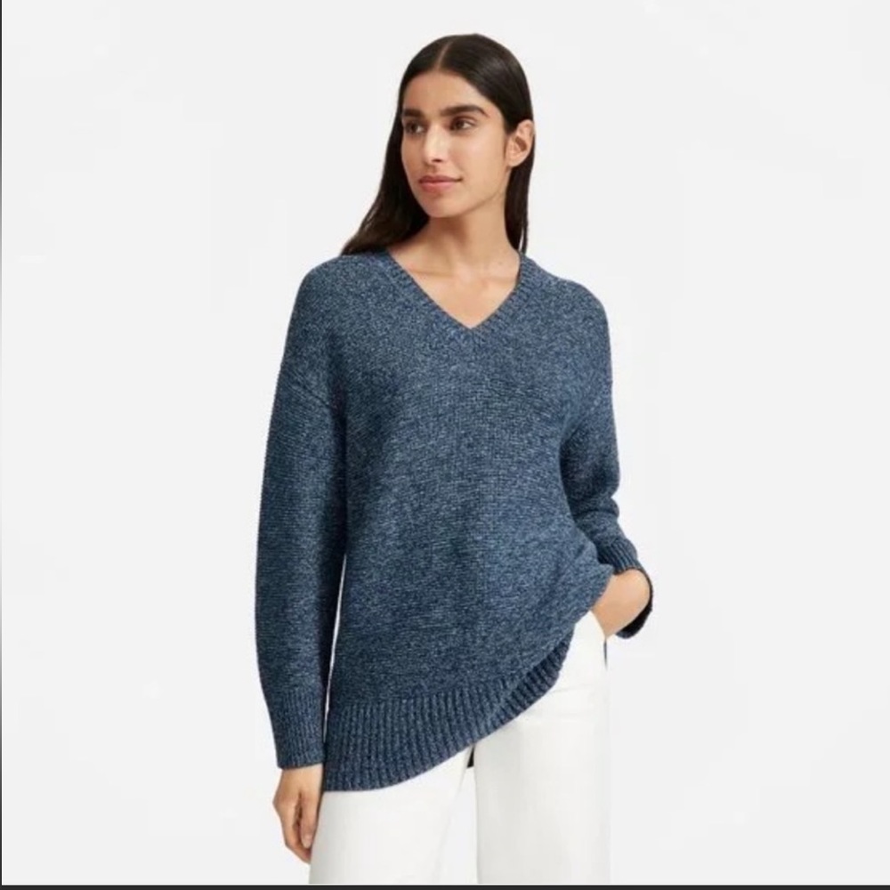 Everlane l The Link-Stitch V-Neck Sweater